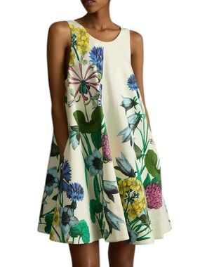 Anthropologie Maeve The Keiko Mini floral Dress size Lp